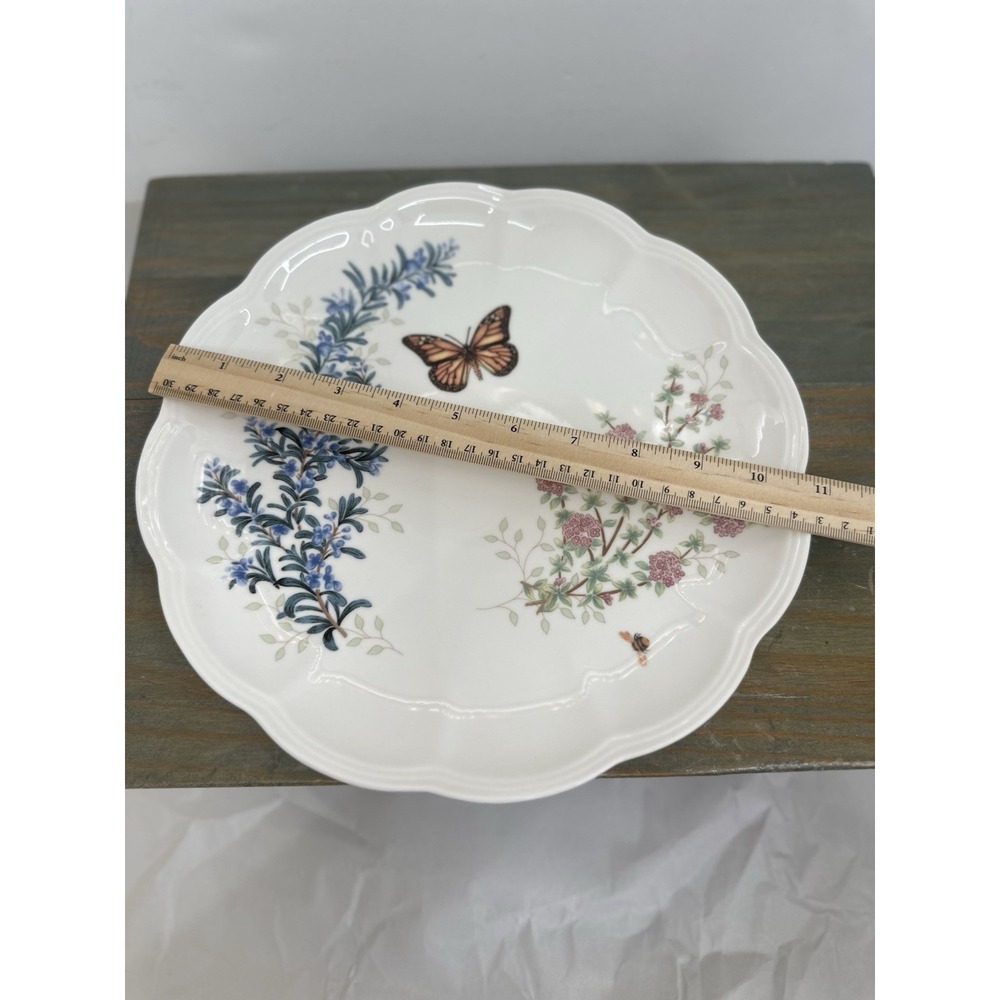 New LENOX Butterfly Meadow Herbs Dinner Plate 10.75" Monarch Butterfly Single - Picture 5 of 7